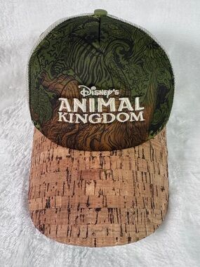 Disney Parks Animal Kingdom Cork Brim Snapback Hat Adult Unisex